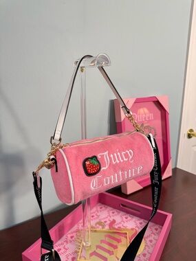 Juicy Couture Brown & Black Logo Quilted Backpack